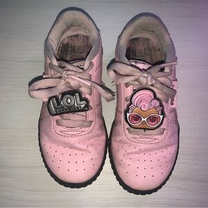 Puma Kids Pink Sneakers with LOL Surprise Design